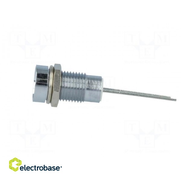 Indicator: LED | recessed | green | Ø8.2mm | IP40 | for PCB | brass image 3