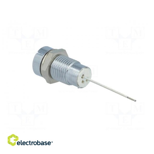 Indicator: LED | recessed | green | Ø8.2mm | IP40 | for PCB | brass image 4