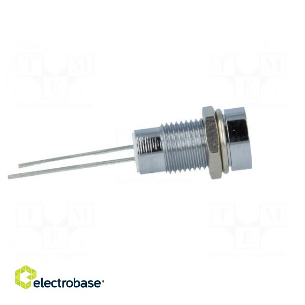 Indicator: LED | recessed | green | Ø8.2mm | IP40 | for PCB | brass image 7