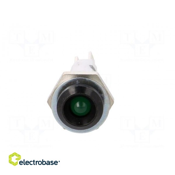 Indicator: LED | recessed | green | Ø9mm | for PCB | brass | ØLED: 5mm image 9