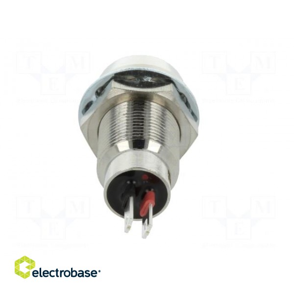Indicator: LED | recessed | 12VDC | Cutout: Ø12.7mm | IP67 | brass фото 5