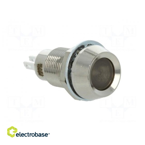 Indicator: LED | recessed | 12VDC | Cutout: Ø12.7mm | IP67 | brass image 8