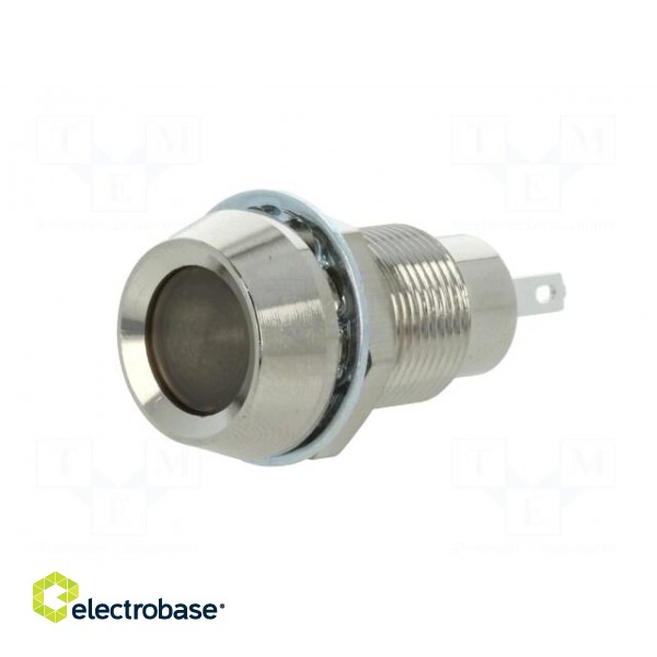 Indicator: LED | recessed | 12VDC | Cutout: Ø12.7mm | IP67 | brass фото 2