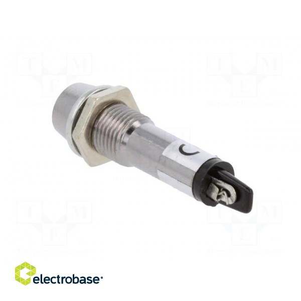 Indicator: LED | recessed | 12VDC | Cutout: Ø8.2mm | IP40 | metal image 4