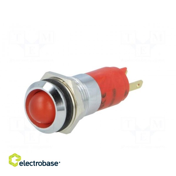 Indicator: LED | recessed | 130VAC | Cutout: Ø14.2mm | IP67 | metal image 2