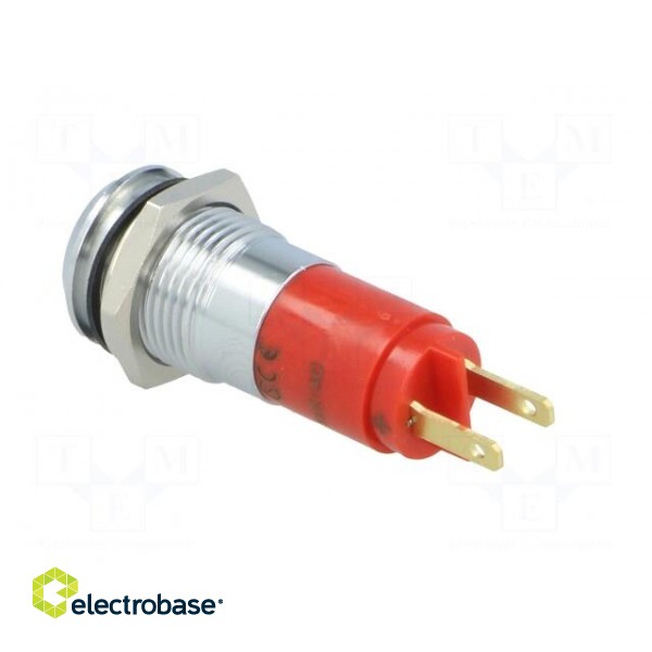 Indicator: LED | recessed | 130VAC | Cutout: Ø14.2mm | IP67 | metal paveikslėlis 4