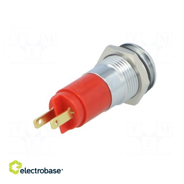 Indicator: LED | recessed | 130VAC | Cutout: Ø14.2mm | IP67 | metal image 6