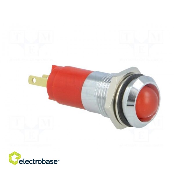 Indicator: LED | recessed | 130VAC | Cutout: Ø14.2mm | IP67 | metal image 8
