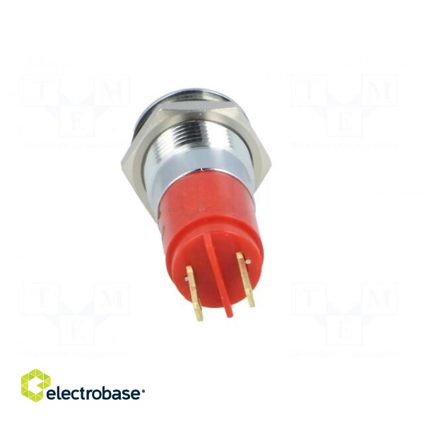 Indicator: LED | recessed | 130VAC | Cutout: Ø14.2mm | IP67 | metal фото 5