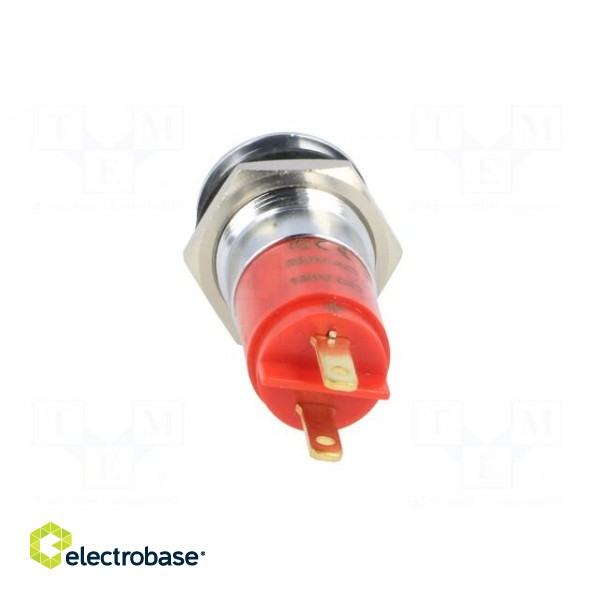 Indicator: LED | recessed | 230VAC | Cutout: Ø14.2mm | IP67 | metal image 5