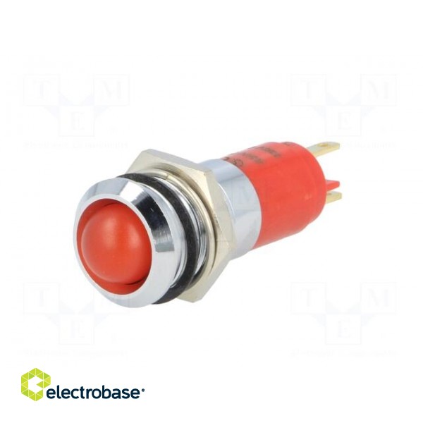 Indicator: LED | recessed | 230VAC | Cutout: Ø14.2mm | IP67 | metal image 2