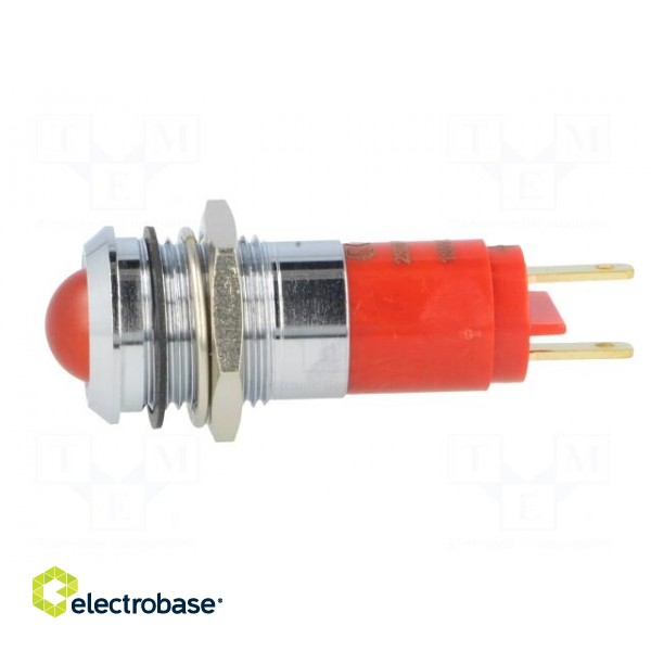 Indicator: LED | recessed | 230VAC | Cutout: Ø14.2mm | IP67 | metal image 3