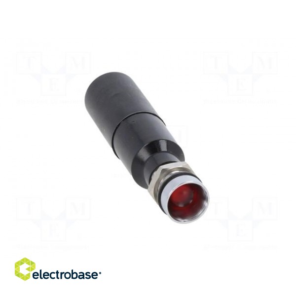 Indicator: LED | recessed | red | 230VAC | Ø8mm | IP67 | metal,plastic paveikslėlis 9