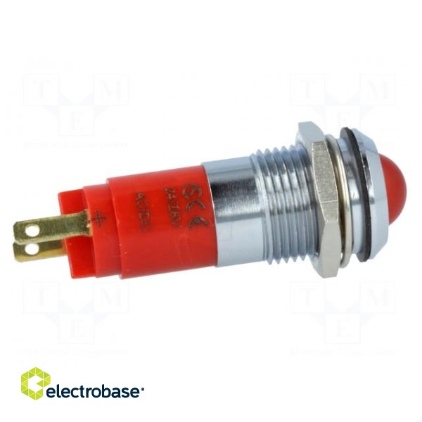 Indicator: LED | recessed | red | 24÷28VDC | 24÷28VAC | Ø14.2mm | IP67 image 7