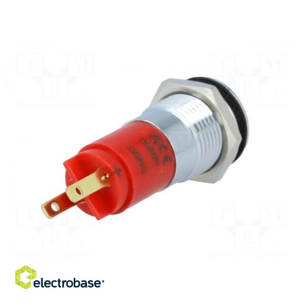 Indicator: LED | recessed | red | 24÷28VDC | 24÷28VAC | Ø14.2mm | IP67 image 6
