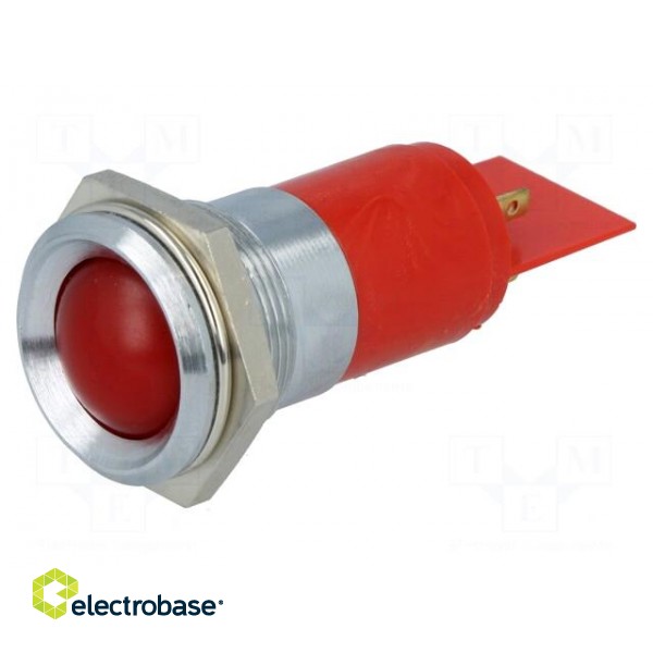 Indicator: LED | recessed | 24÷28VDC | 24÷28VAC | Cutout: Ø22.2mm | IP67 фото 1