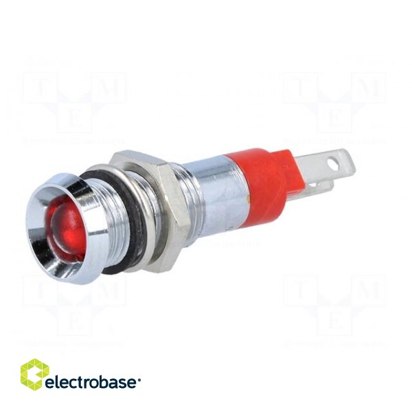 Indicator: LED | recessed | 24÷28VDC | 24÷28VAC | Cutout: Ø8.2mm | IP67 image 2