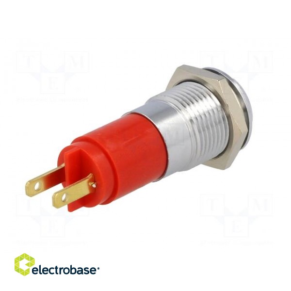 Indicator: LED | recessed | 24÷28VDC | Cutout: Ø14.2mm | IP67 | metal фото 6