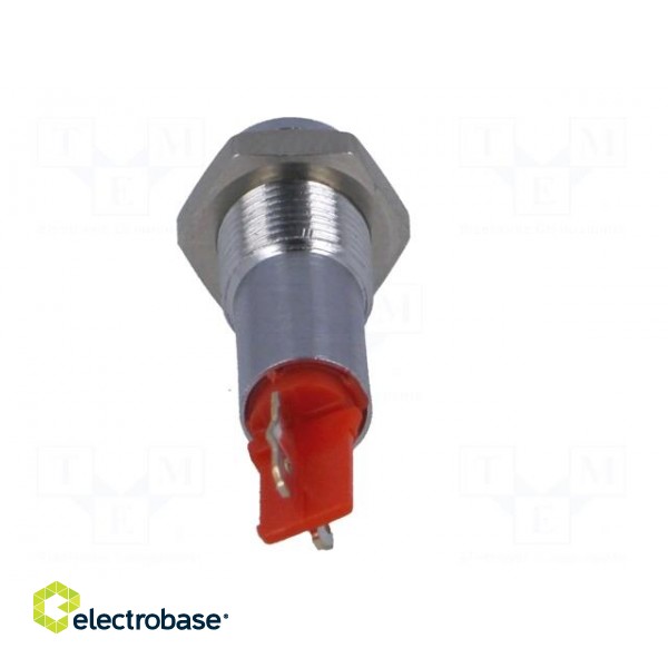 Indicator: LED | recessed | red | 24÷28VDC | Ø6.2mm | IP67 | metal image 5