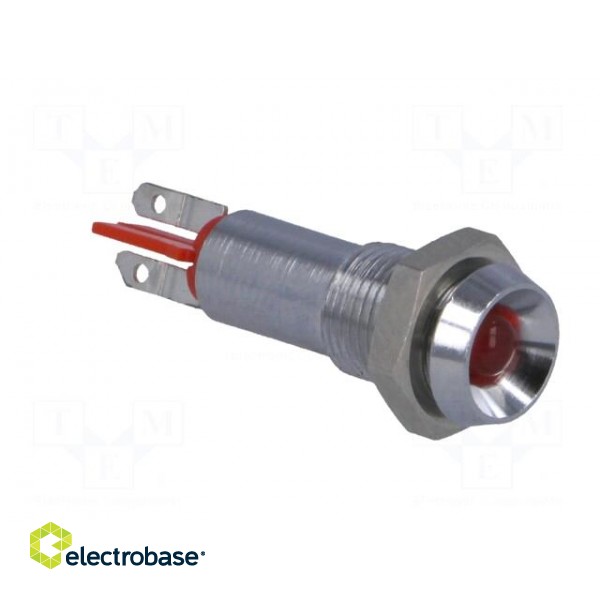 Indicator: LED | recessed | 24÷28VDC | Cutout: Ø6.2mm | IP67 | metal фото 8