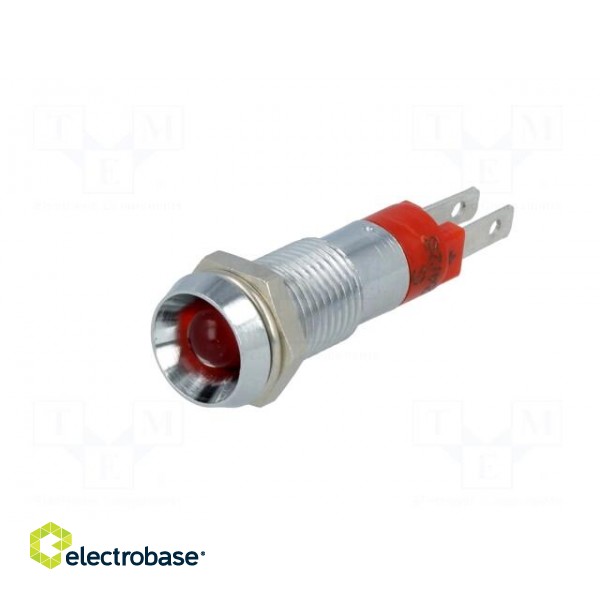 Indicator: LED | recessed | 24÷28VDC | Cutout: Ø8.2mm | IP67 | metal фото 2