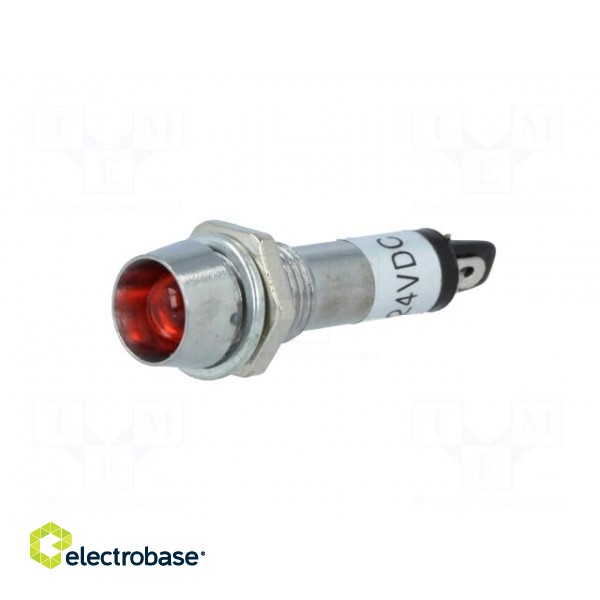 Indicator: LED | recessed | 24VDC | Cutout: Ø8.2mm | IP40 | metal фото 2