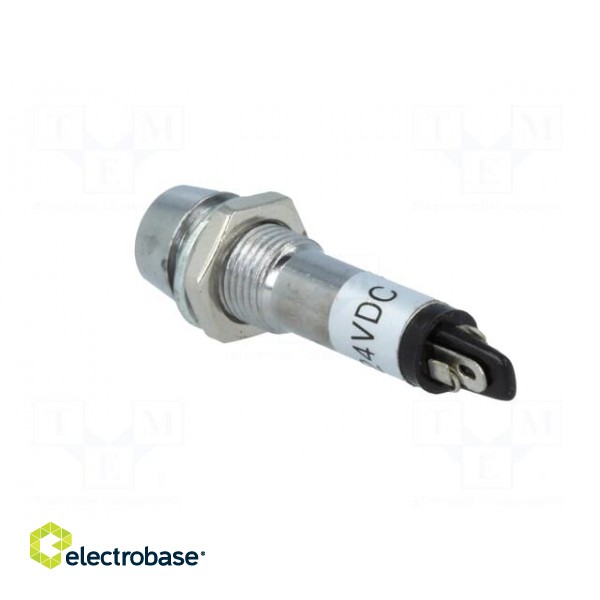 Indicator: LED | recessed | 24VDC | Cutout: Ø8.2mm | IP40 | metal image 4