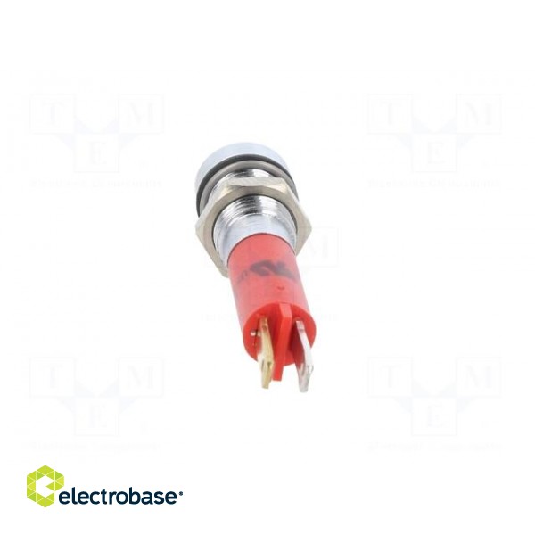 Indicator: LED | recessed | red | 24VDC | Ø8mm | IP67 | metal,plastic фото 5