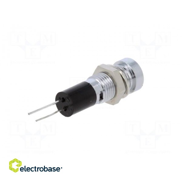 Indicator: LED | recessed | 24VDC | Cutout: Ø8mm | for PCB | brass фото 6
