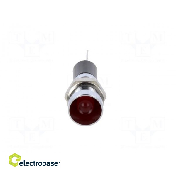 Indicator: LED | recessed | 24VDC | Cutout: Ø8mm | for PCB | brass фото 9