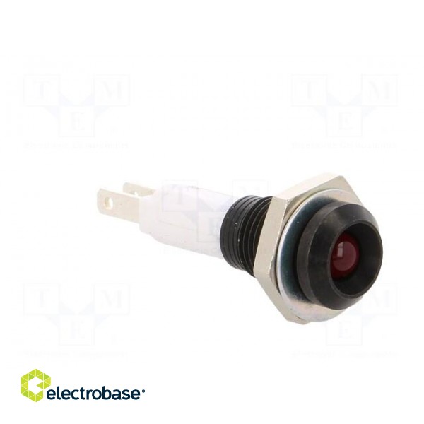 Indicator: LED | recessed | red | Ø9mm | for PCB | brass | ØLED: 5mm image 8