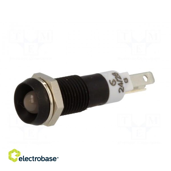 Indicator: LED | recessed | red/green | 24÷28VAC | Ø8mm | metal image 2