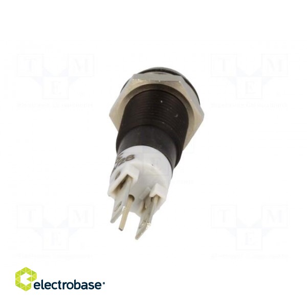 Indicator: LED | recessed | 24÷28VAC | Cutout: Ø8mm | metal | Body: black image 5