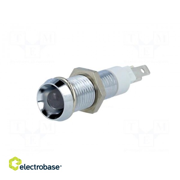 Indicator: LED | recessed | 24÷28VDC | Cutout: Ø8.2mm | IP40 | metal image 2