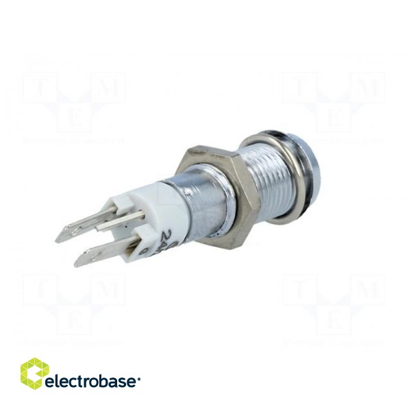 Indicator: LED | recessed | 24÷28VDC | Cutout: Ø8.2mm | IP40 | metal image 6