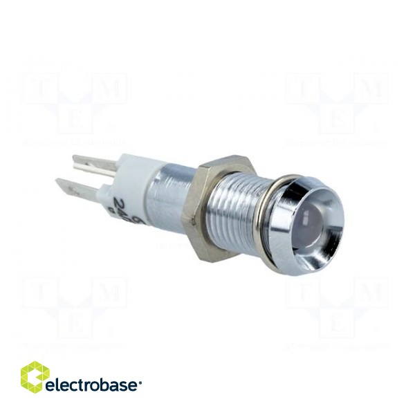 Indicator: LED | recessed | 24÷28VDC | Cutout: Ø8.2mm | IP40 | metal image 8