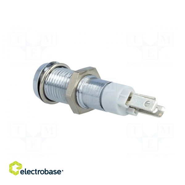 Indicator: LED | recessed | 24÷28VDC | Cutout: Ø8.2mm | IP40 | metal image 4