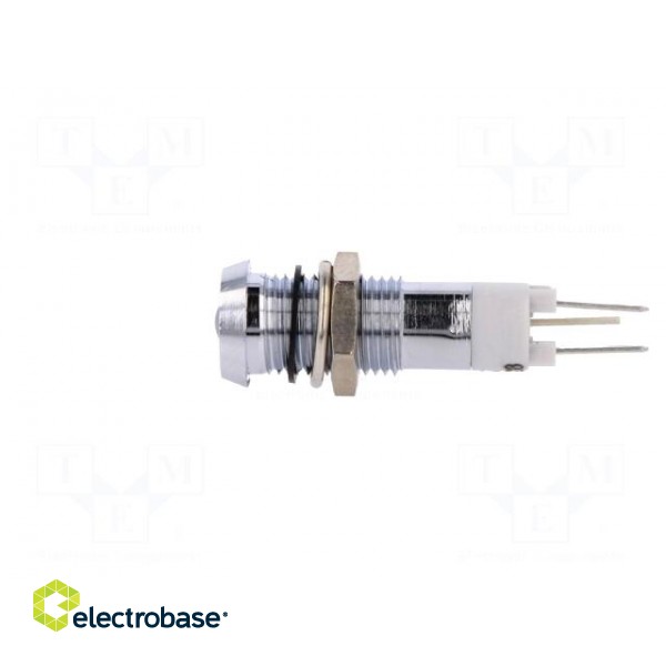 Indicator: LED | recessed | red/green | 24÷28VDC | Ø8.2mm | IP67 | metal image 3