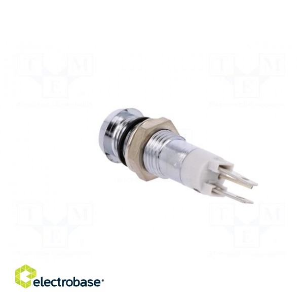 Indicator: LED | recessed | 24÷28VDC | Cutout: Ø8.2mm | IP67 | metal фото 4