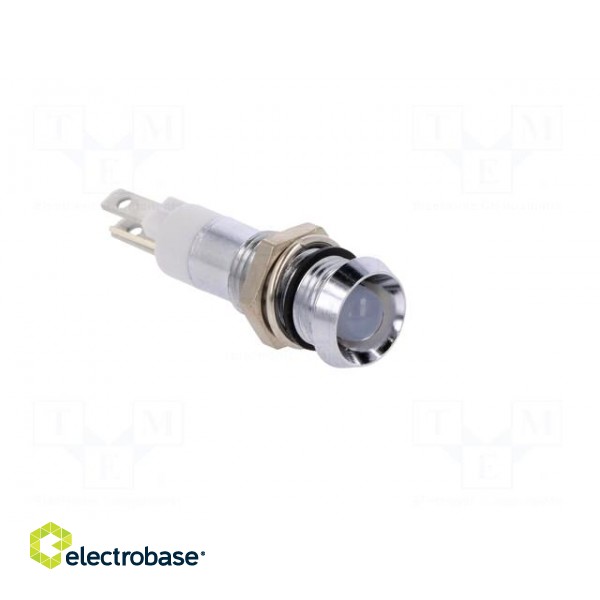 Indicator: LED | recessed | 24÷28VDC | Cutout: Ø8.2mm | IP67 | metal image 8