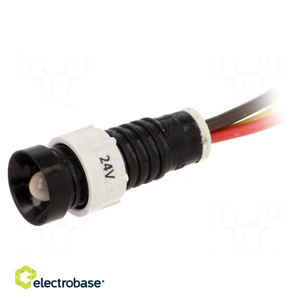 Indicator: LED | recessed | red/green/yellow | 24VDC | 24VAC | Ø11mm