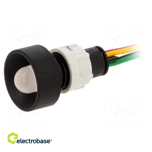 Indicator: LED | recessed | red/green/yellow | 24VDC | 24VAC | Ø13mm