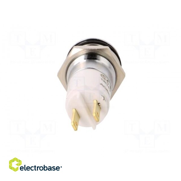 Indicator: LED | recessed | white | 12÷14VDC | 12÷14VAC | Ø14.2mm | IP67 image 5