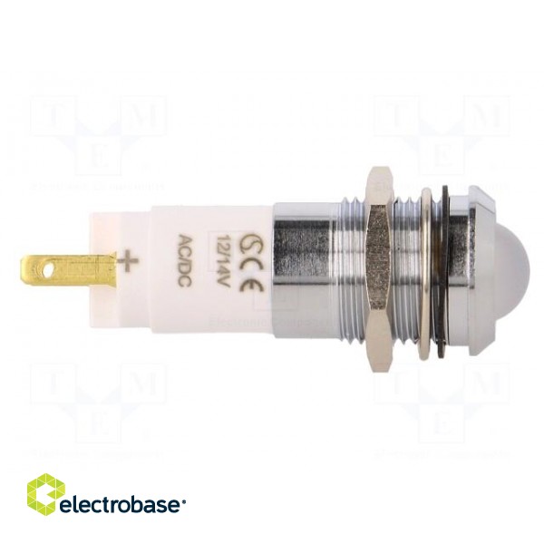 Indicator: LED | recessed | 12÷14VDC | 12÷14VAC | Cutout: Ø14.2mm | IP67 image 7