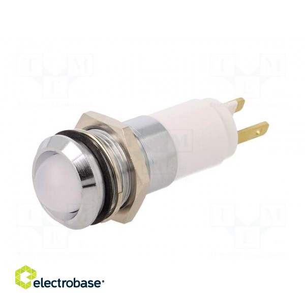 Indicator: LED | recessed | 12÷14VDC | 12÷14VAC | Cutout: Ø14.2mm | IP67 image 2