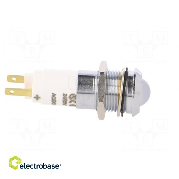 Indicator: LED | recessed | 24÷28VDC | 24÷28VAC | Cutout: Ø14.2mm | IP67 фото 7