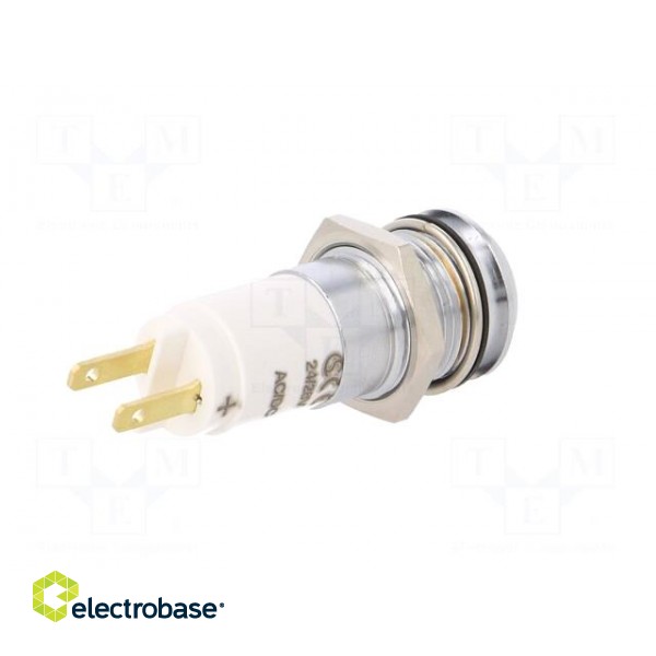 Indicator: LED | recessed | white | 24÷28VDC | 24÷28VAC | Ø14.2mm | IP67 image 6