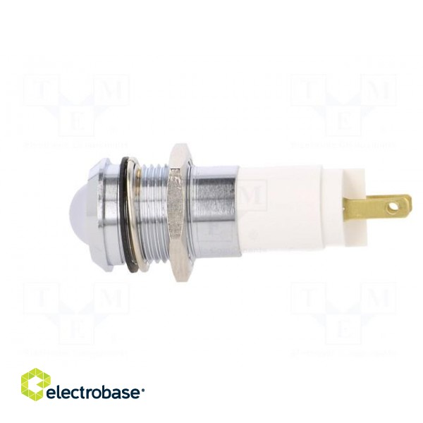 Indicator: LED | recessed | white | 24÷28VDC | 24÷28VAC | Ø14.2mm | IP67 image 3