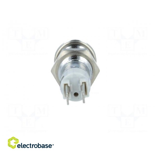 Indicator: LED | recessed | white | 24÷28VDC | Ø8.2mm | IP67 | metal image 5