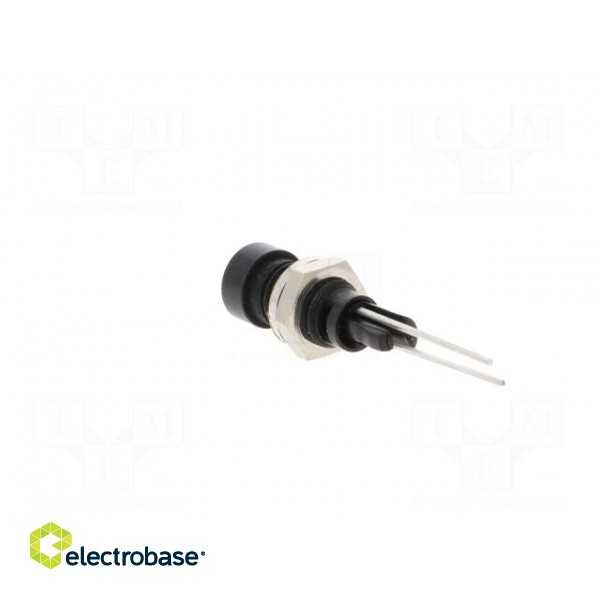 Indicator: LED | recessed | white | Ø6mm | for PCB | brass | ØLED: 3mm image 4
